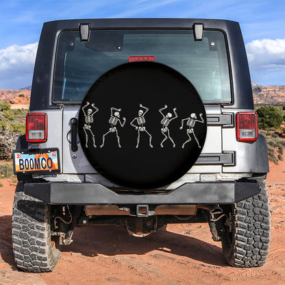 Happy Dance Skull Car Spare Tire Cover