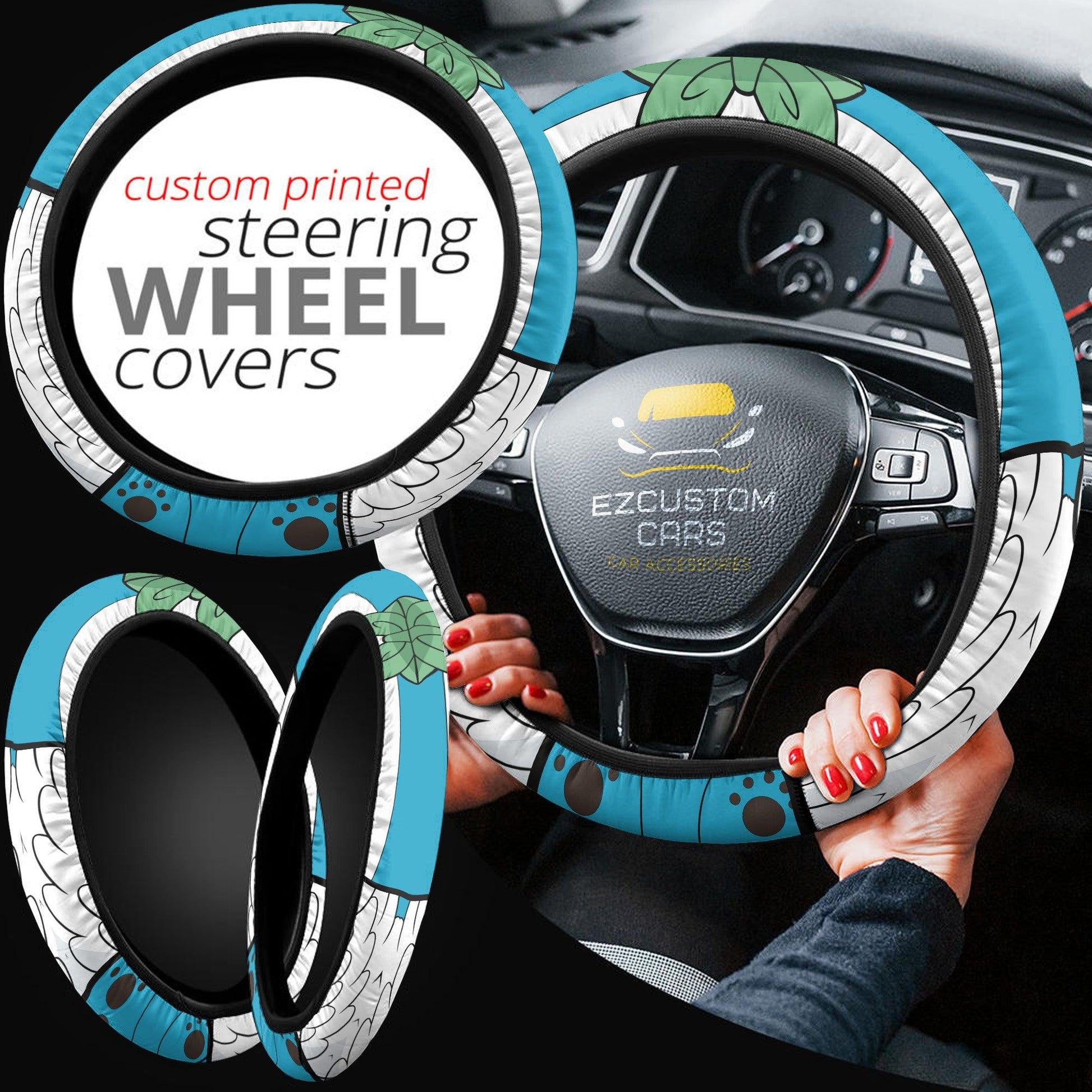 Happy Fairy Tail Anime Steering Wheel Cover