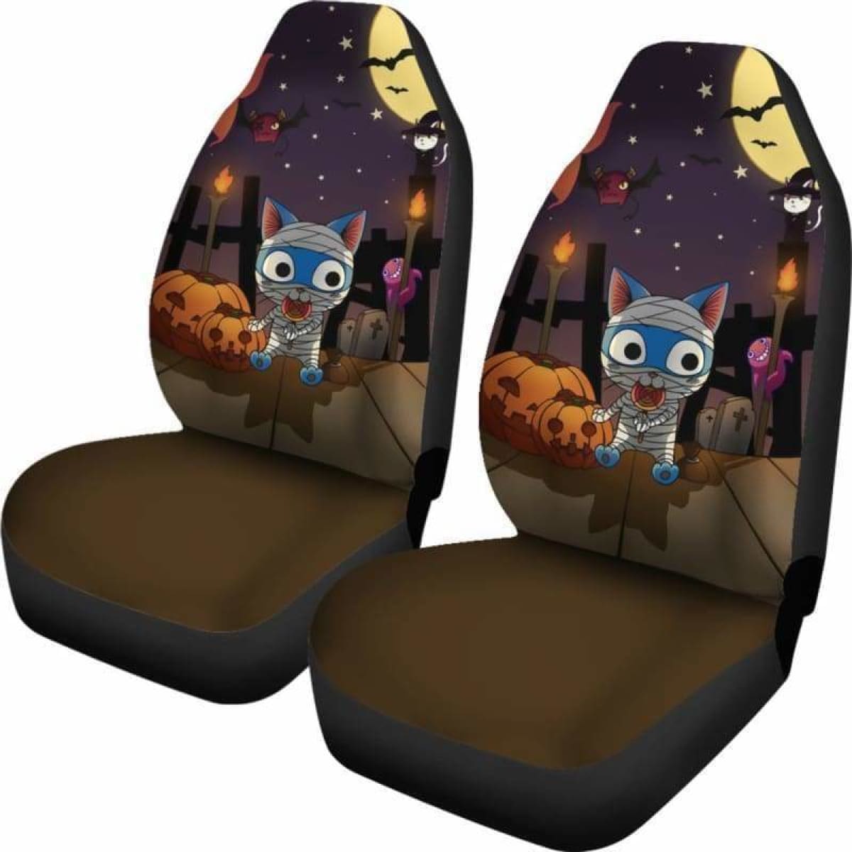 Happy Halloween Fairy Tail Car Seat Covers Universal Fit 051312