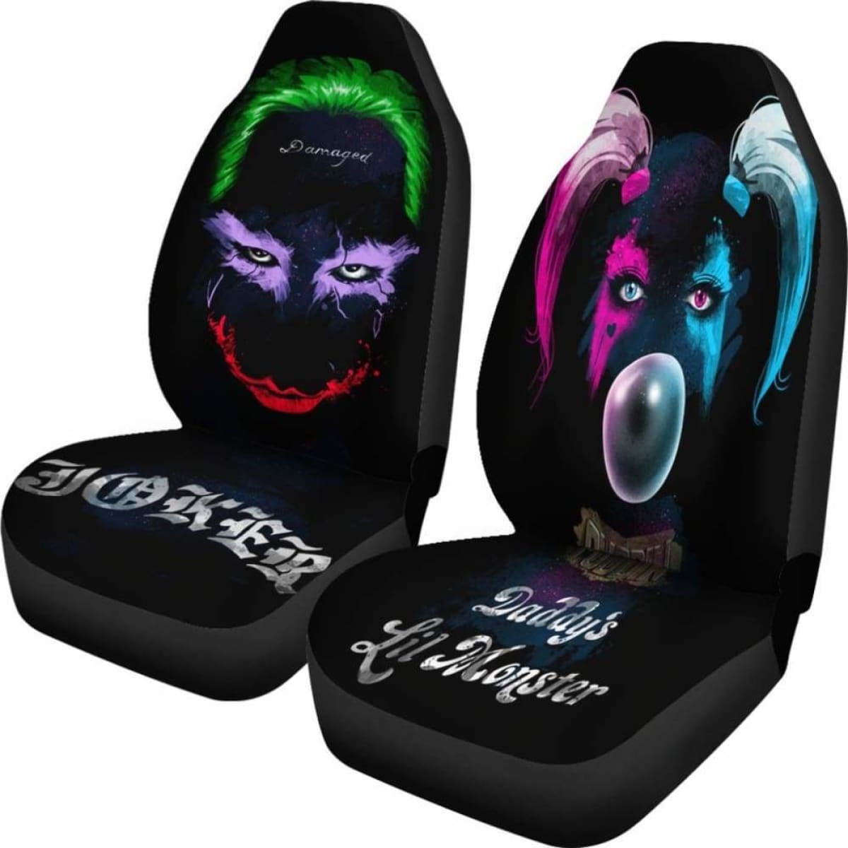 Harley And Joker Car Seat Covers Universal Fit 051012