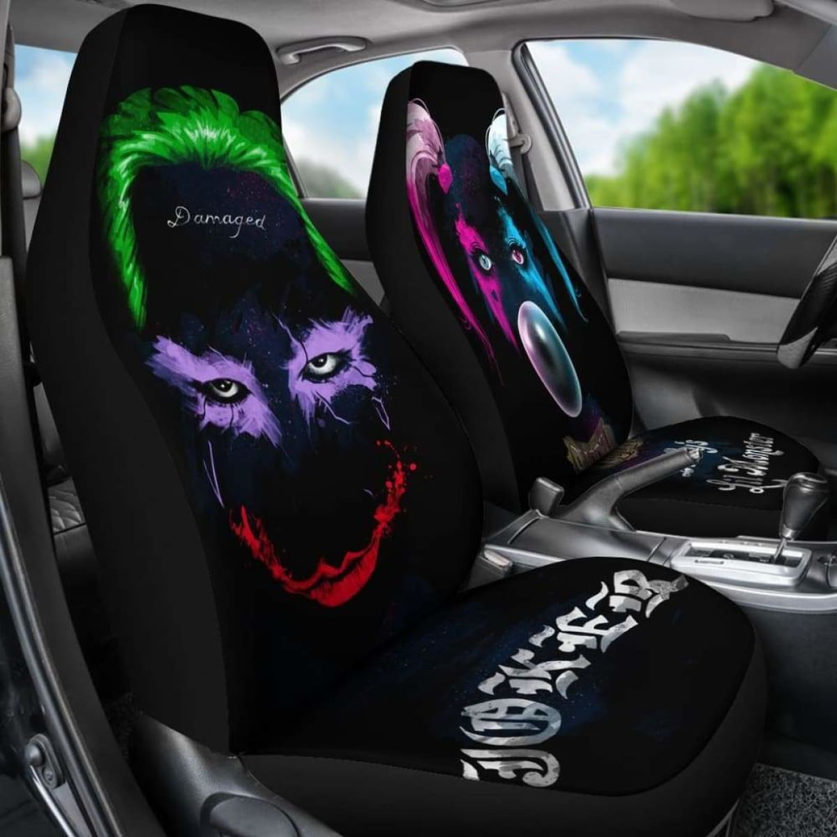 Harley And Joker Car Seat Covers Universal Fit 051012