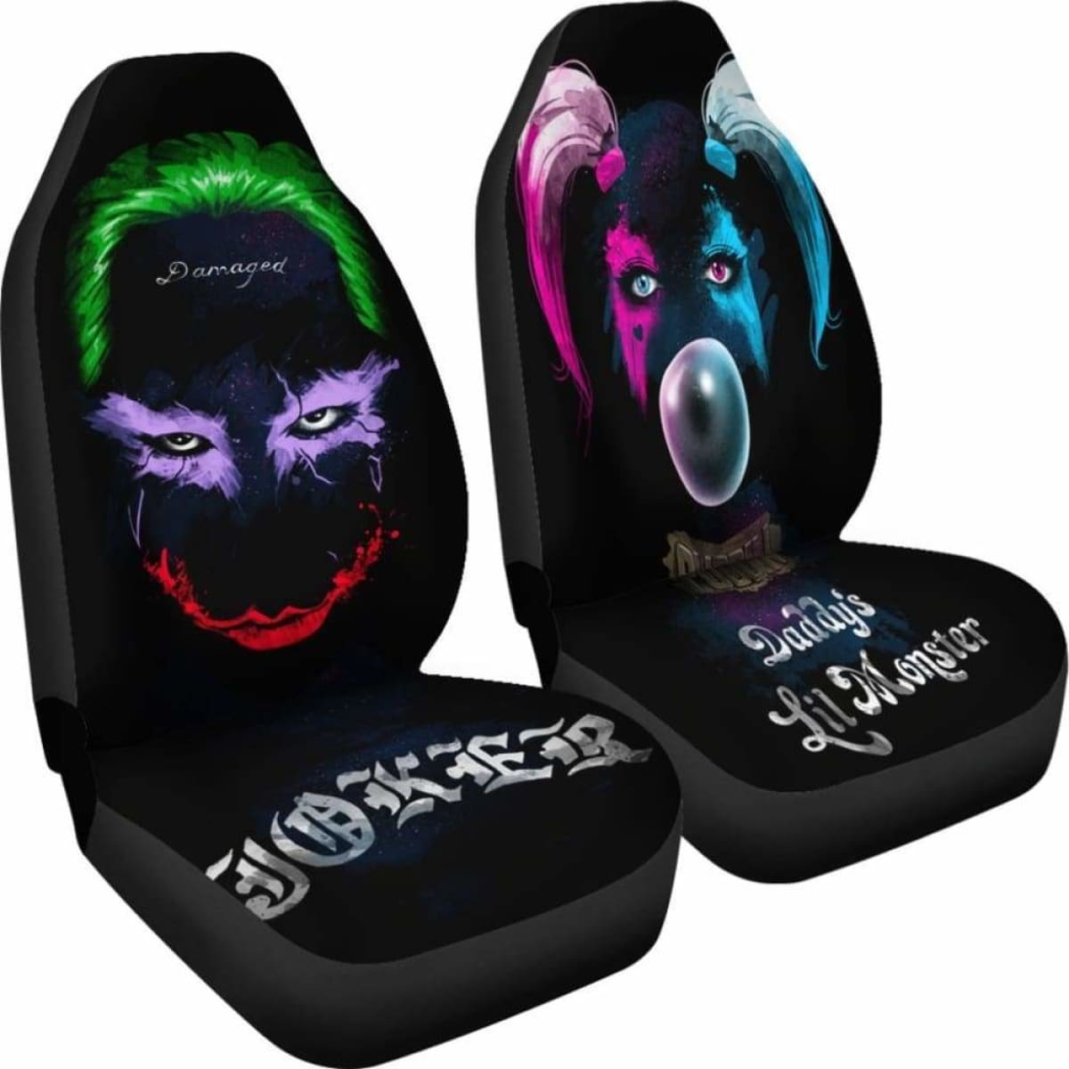 Harley And Joker Car Seat Covers Universal Fit 051012