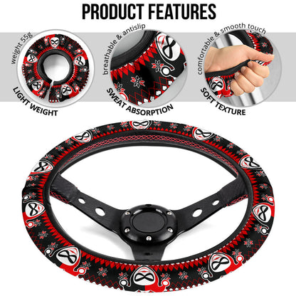 Harley Quinn Art Christmas Premium Custom Car Steering Wheel Cover