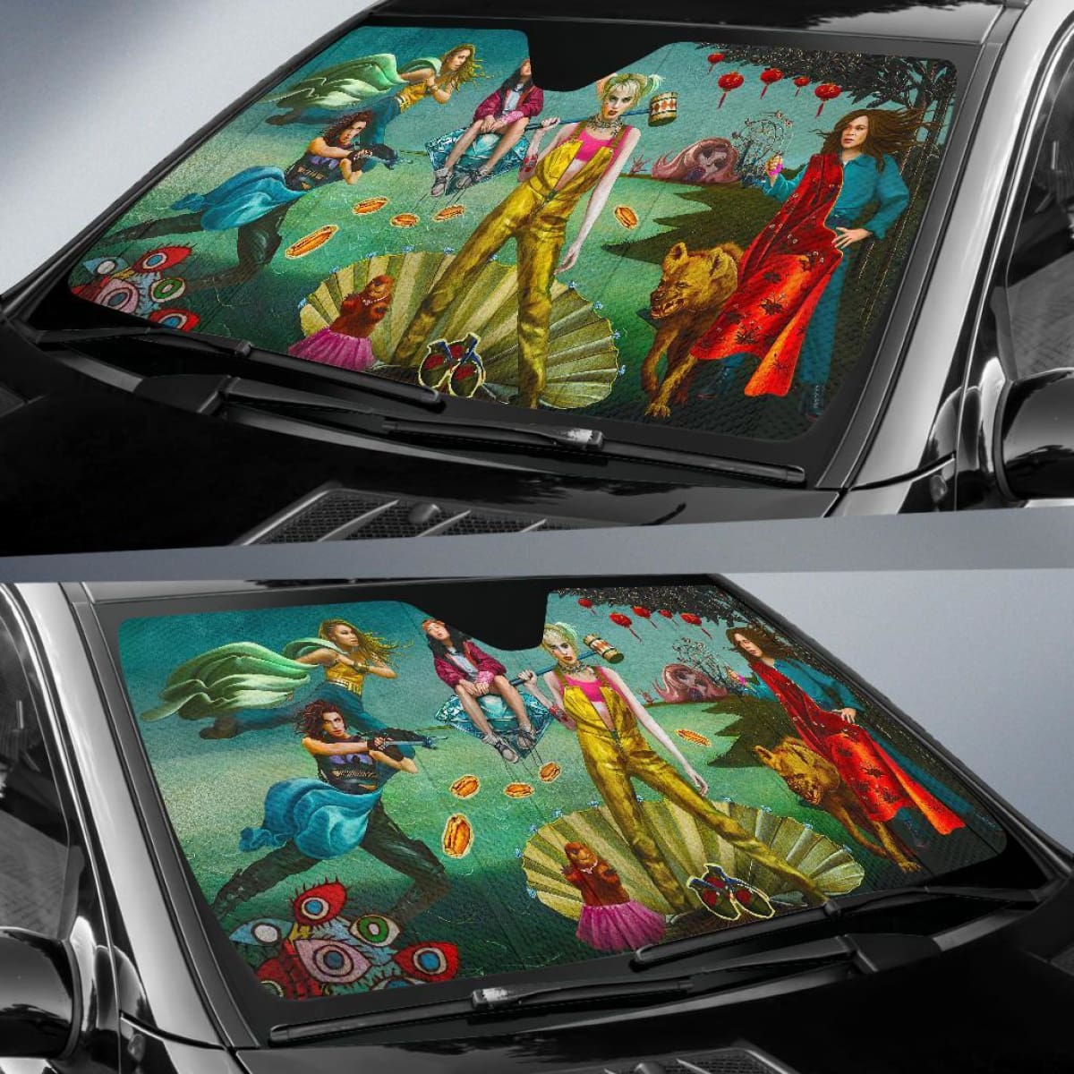 Harley Quinn, Black Canary, Huntress, Cassandra Sunshade Universal Fit 225311