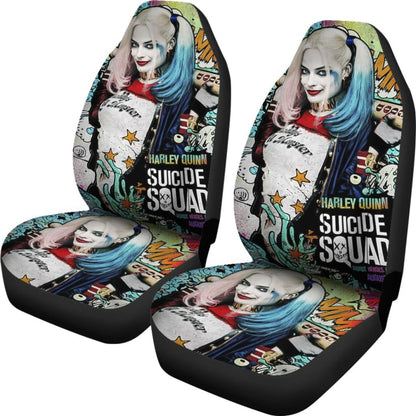 Harley Quinn Car Seat Covers Suicide Squad Movie H031020 Universal Fit 225311