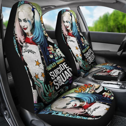 Harley Quinn Car Seat Covers Suicide Squad Movie H031020 Universal Fit 225311