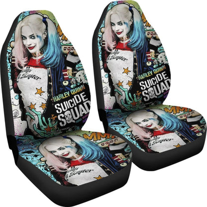 Harley Quinn Car Seat Covers Suicide Squad Movie H031020 Universal Fit 225311