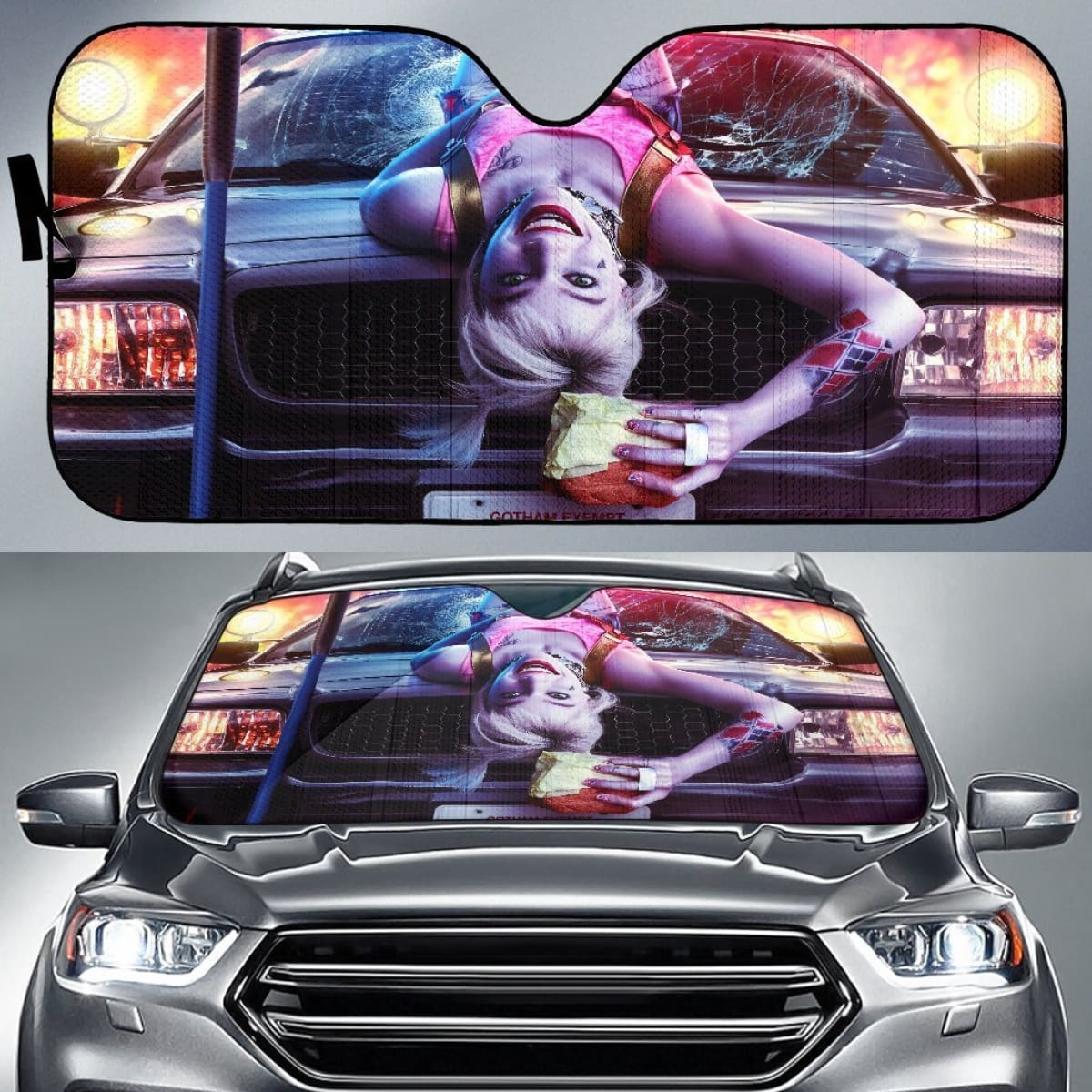 Harley Quinn 2020 Car Sun Shade amazing best gift ideas 2020 Universal Fit 174503