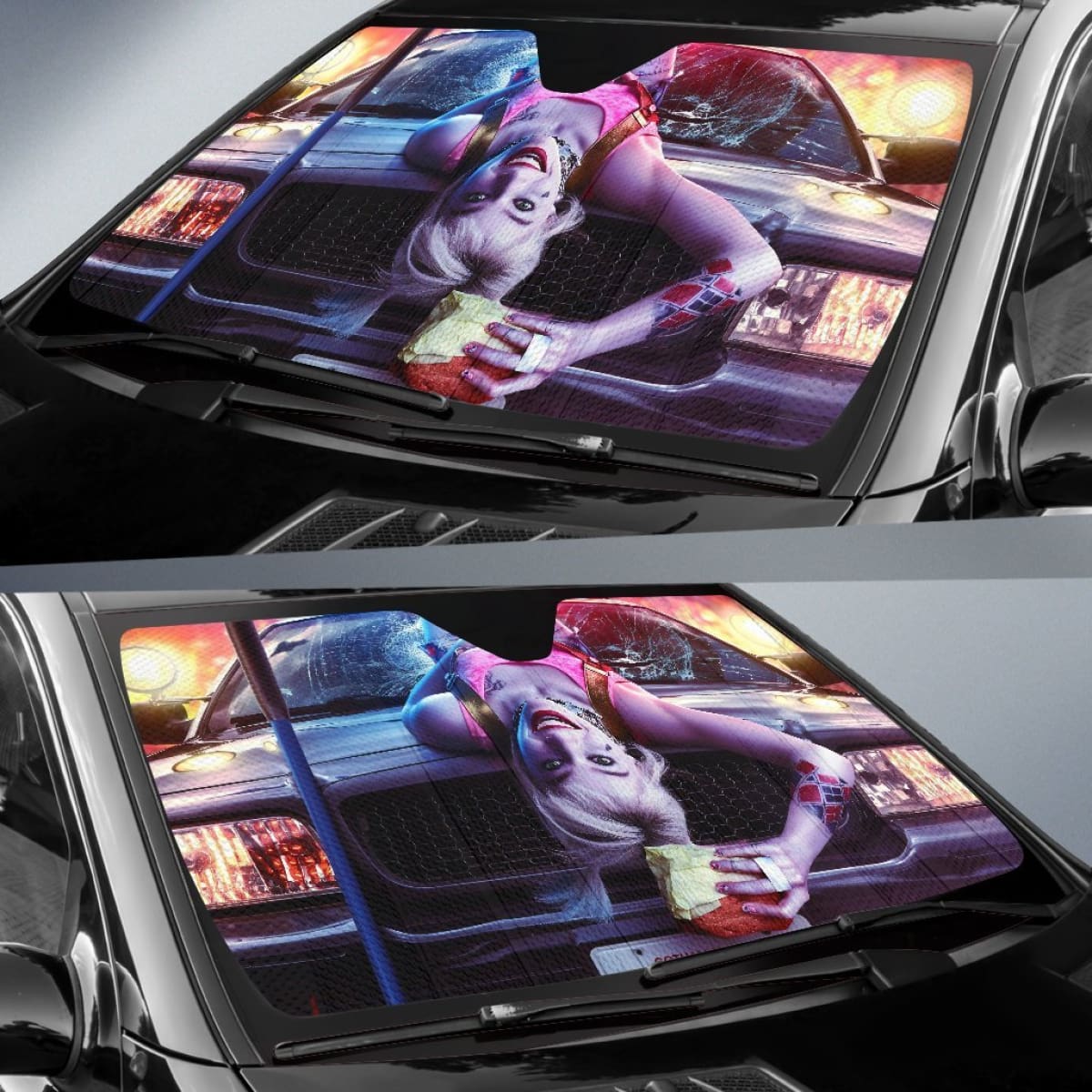 Harley Quinn 2020 Car Sun Shade amazing best gift ideas 2020 Universal Fit 174503