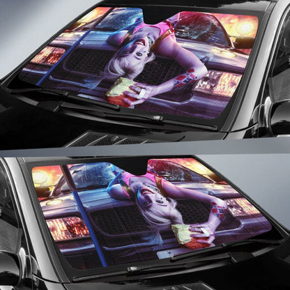 Harley Quinn 2020 Car Sun Shade amazing best gift ideas 2020 Universal Fit 174503