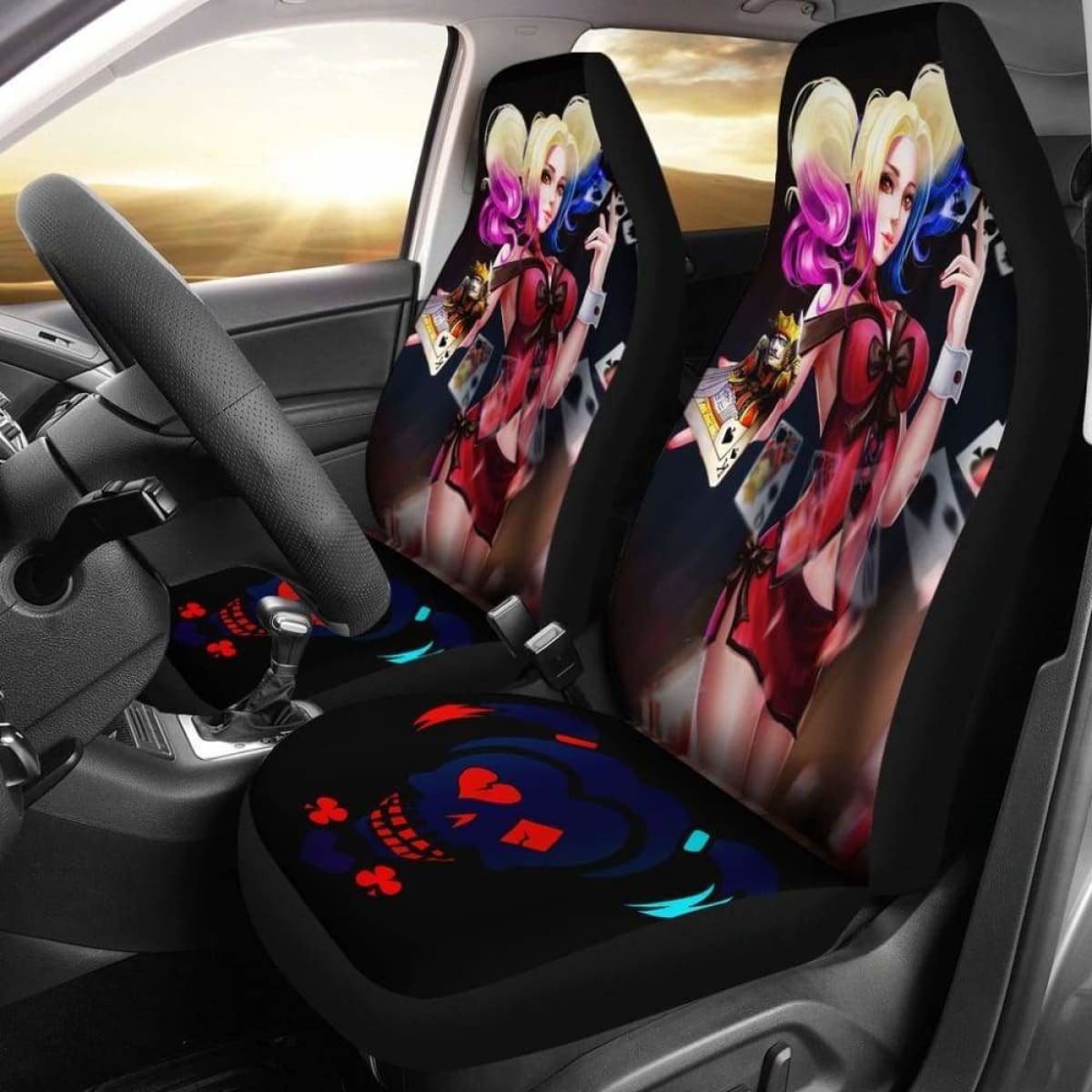 Harley Quinn Seat Covers 101719 Universal Fit