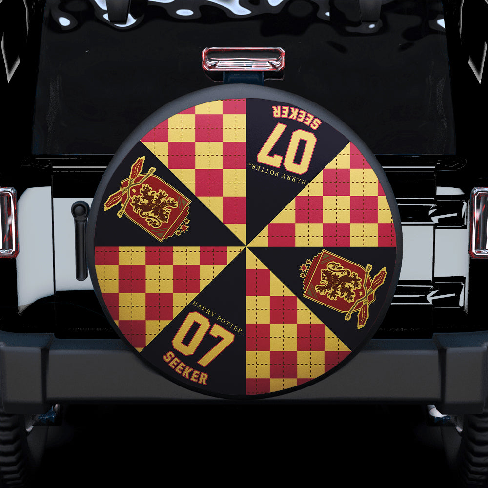 Harry Potter Pattern Gryffindor Lion Red Car Spare Tire Cover
