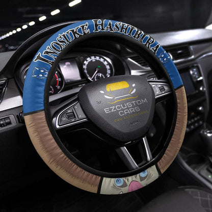 Hashibira Inosuke Anime Steering Wheel Cover Custom Anime Demon Slayer Car Accessories