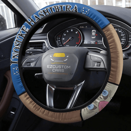 Hashibira Inosuke Anime Steering Wheel Cover Custom Anime Demon Slayer Car Accessories