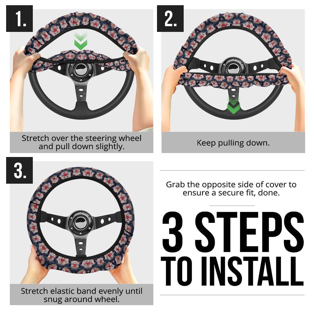Hashibira Inosuke Demon Slayer Anime Car Steering Wheel Cover 5