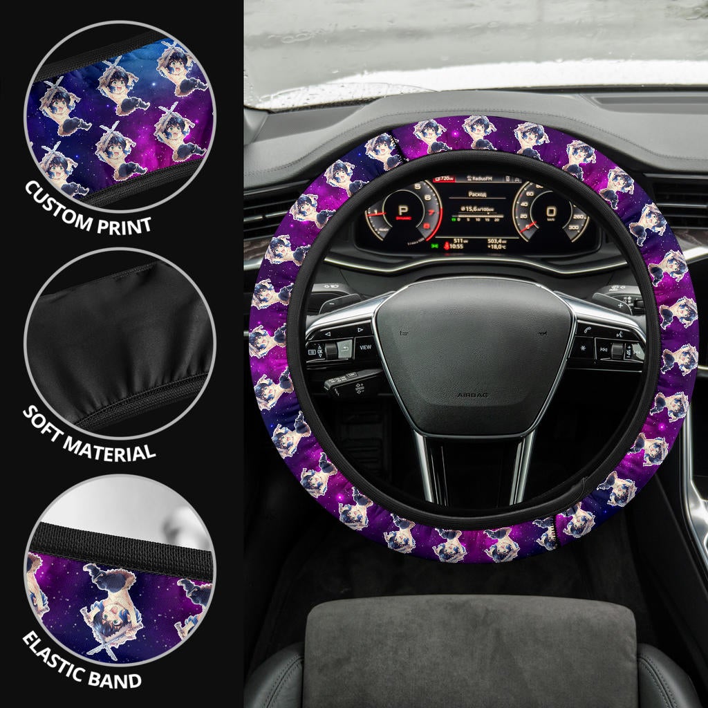 Hashibira Inosuke Demon Slayer Anime Premium Custom Car Steering Wheel Cover 1
