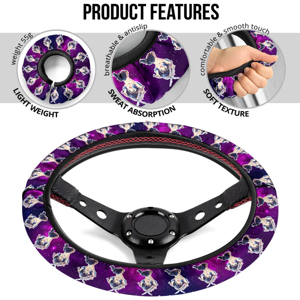 Hashibira Inosuke Demon Slayer Anime Premium Custom Car Steering Wheel Cover 1