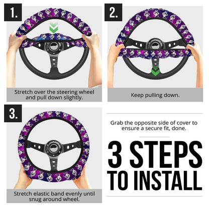 Hashibira Inosuke Demon Slayer Anime Premium Custom Car Steering Wheel Cover 1
