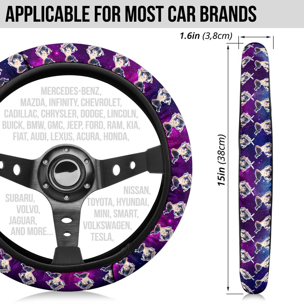 Hashibira Inosuke Demon Slayer Anime Premium Custom Car Steering Wheel Cover 1