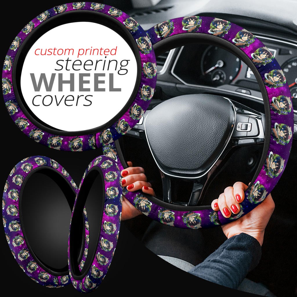 Hashibira Inosuke Demon Slayer Anime Premium Custom Car Steering Wheel Cover 2