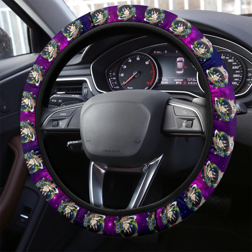 Hashibira Inosuke Demon Slayer Anime Premium Custom Car Steering Wheel Cover 2