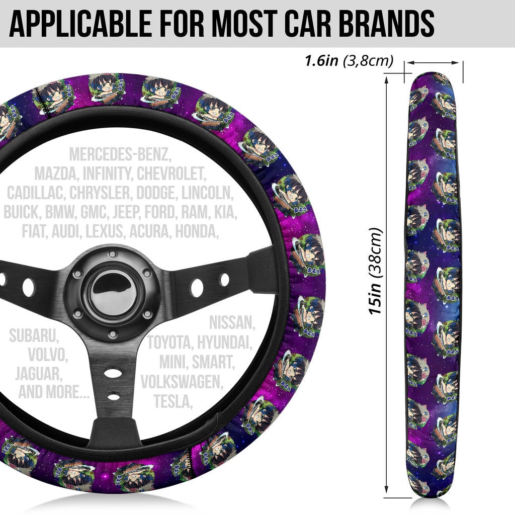 Hashibira Inosuke Demon Slayer Anime Premium Custom Car Steering Wheel Cover 2