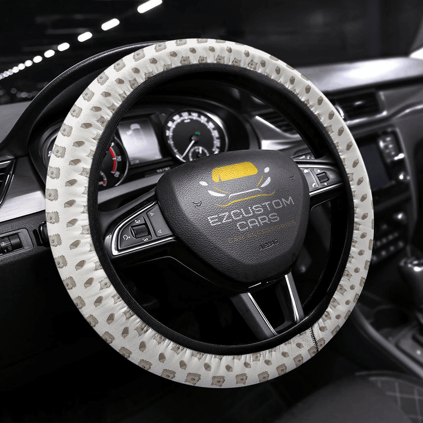 Hashibira Inosuke Demon Slayers Anime Steering Wheel Cover Anime Car Accessorries