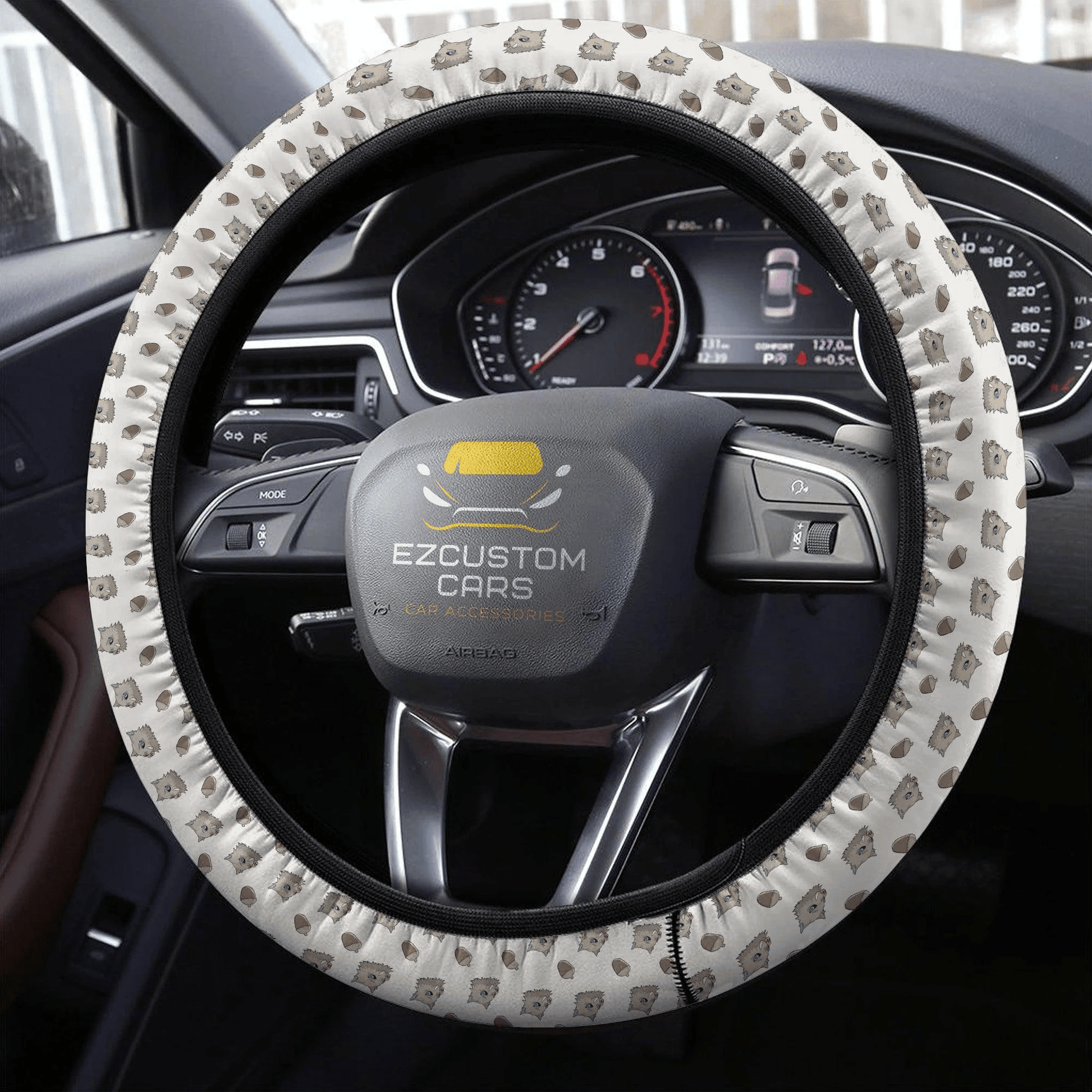 Hashibira Inosuke Demon Slayers Anime Steering Wheel Cover Anime Car Accessorries