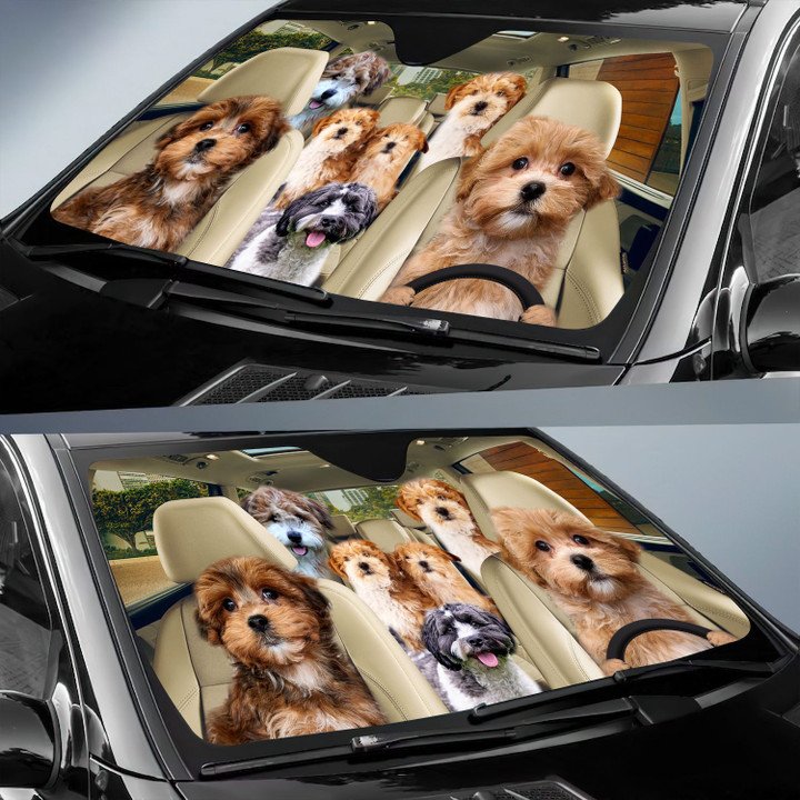 Havapoo Car All Over Printed 3D Sun Shade