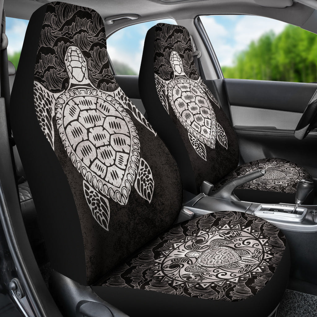 Hawaii Turtle Black Car Seat Covers Car Accessories Ci230202-06