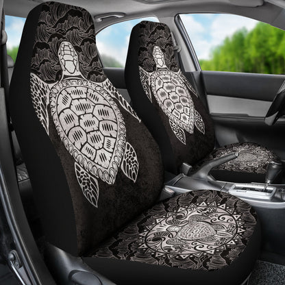 Hawaii Turtle Black Car Seat Covers Car Accessories Ci230202-06