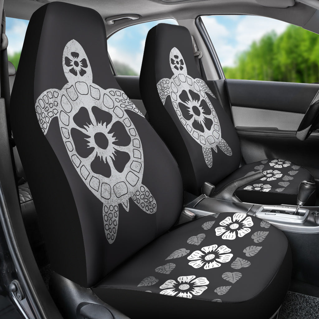 Hawaii Turtle Black Car Seat Covers Car Accessories Ci230202-04