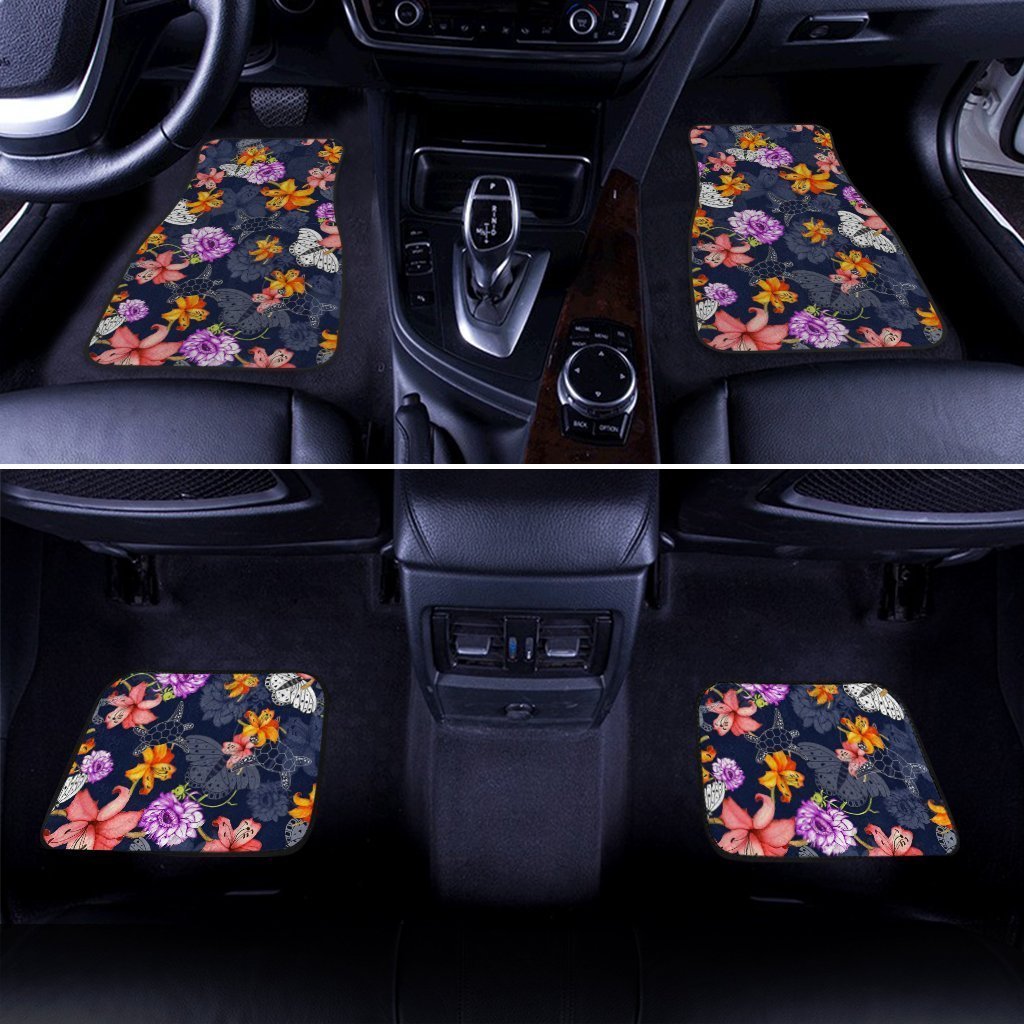 Hawaiian Car Floor Mats Custom Tropical Turtle Car Accessories