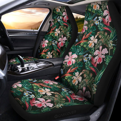 Hawaiian Car Seat Covers Custom Hibiscus Plumeria Flower Car Accessories