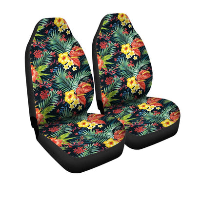 Hawaiian Car Seat Covers Custom Plumeria Hibiscus Car Accessories