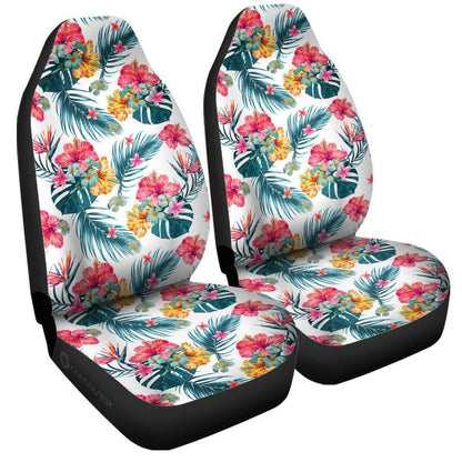 Hawaiian Car Seat Covers Custom Tropical Flowers Car Accessories