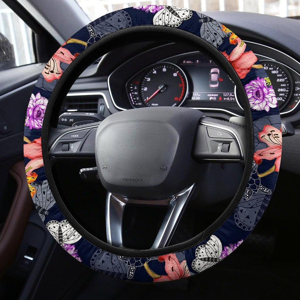 Hawaiian Steering Wheel Covers Custom Lovely Tropical Pattern Car Accessories