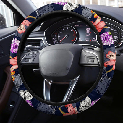Hawaiian Steering Wheel Covers Custom Lovely Tropical Pattern Car Accessories