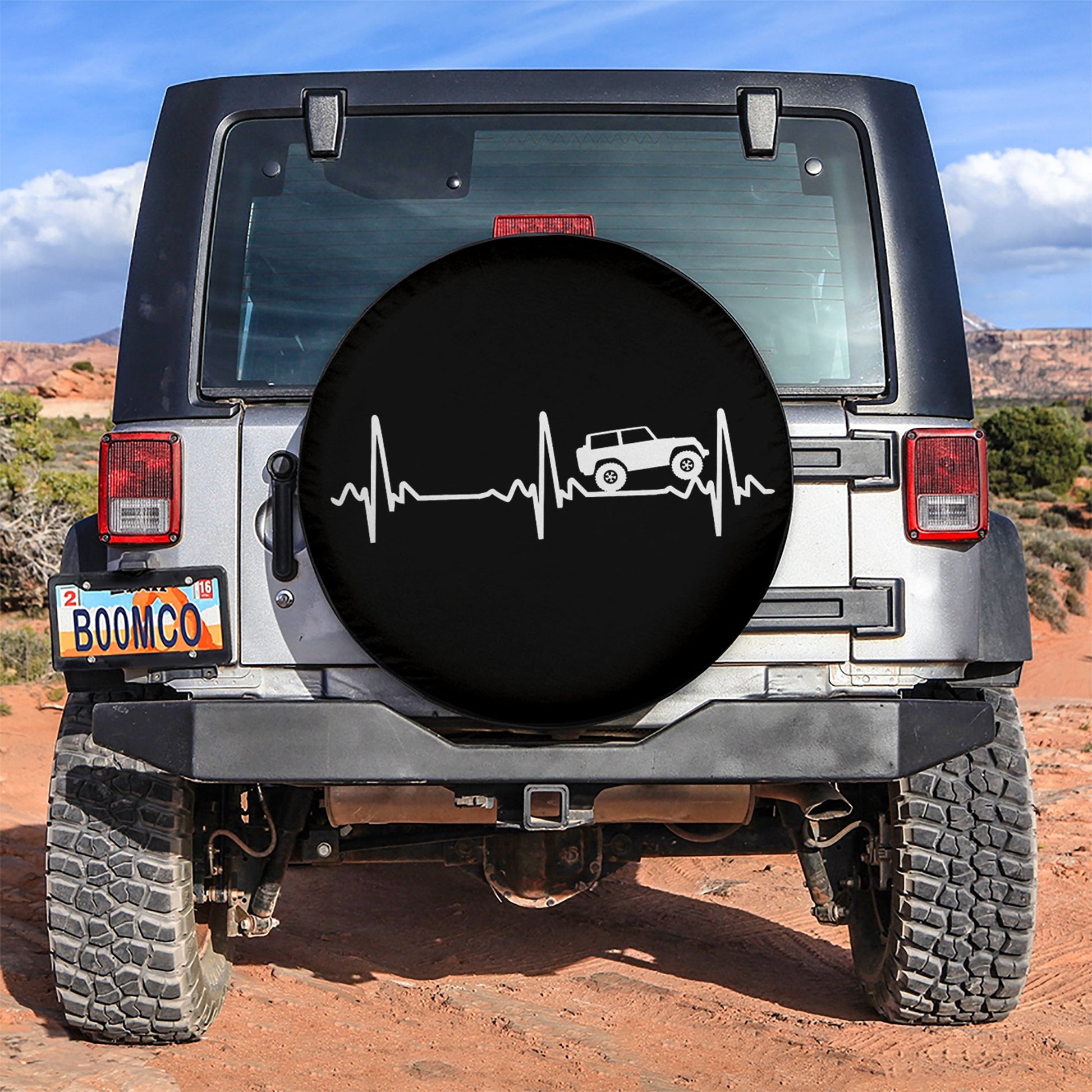 Heart Beat Jeep Car Spare Tire Cover