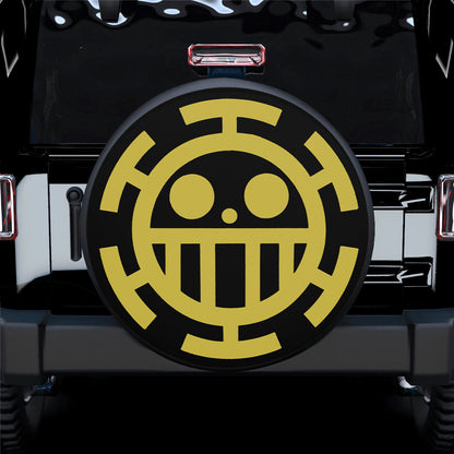 Heart Pirates Flag Custom One Piece Anime Car Spare Tire