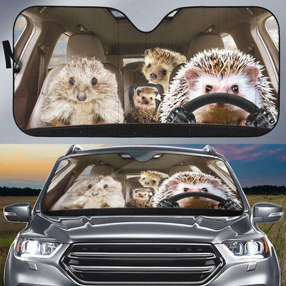 Hedgehog Car All Over Printed 3D Sun Shade