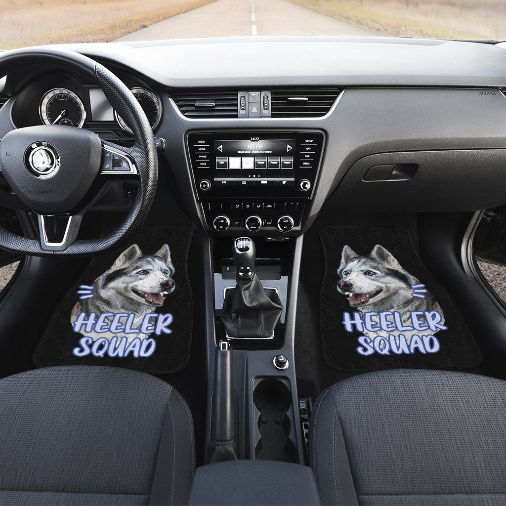 Heeler Squad Husky Car Floor Mats Custom Car Accessories Gift Idea For Dog Lovers