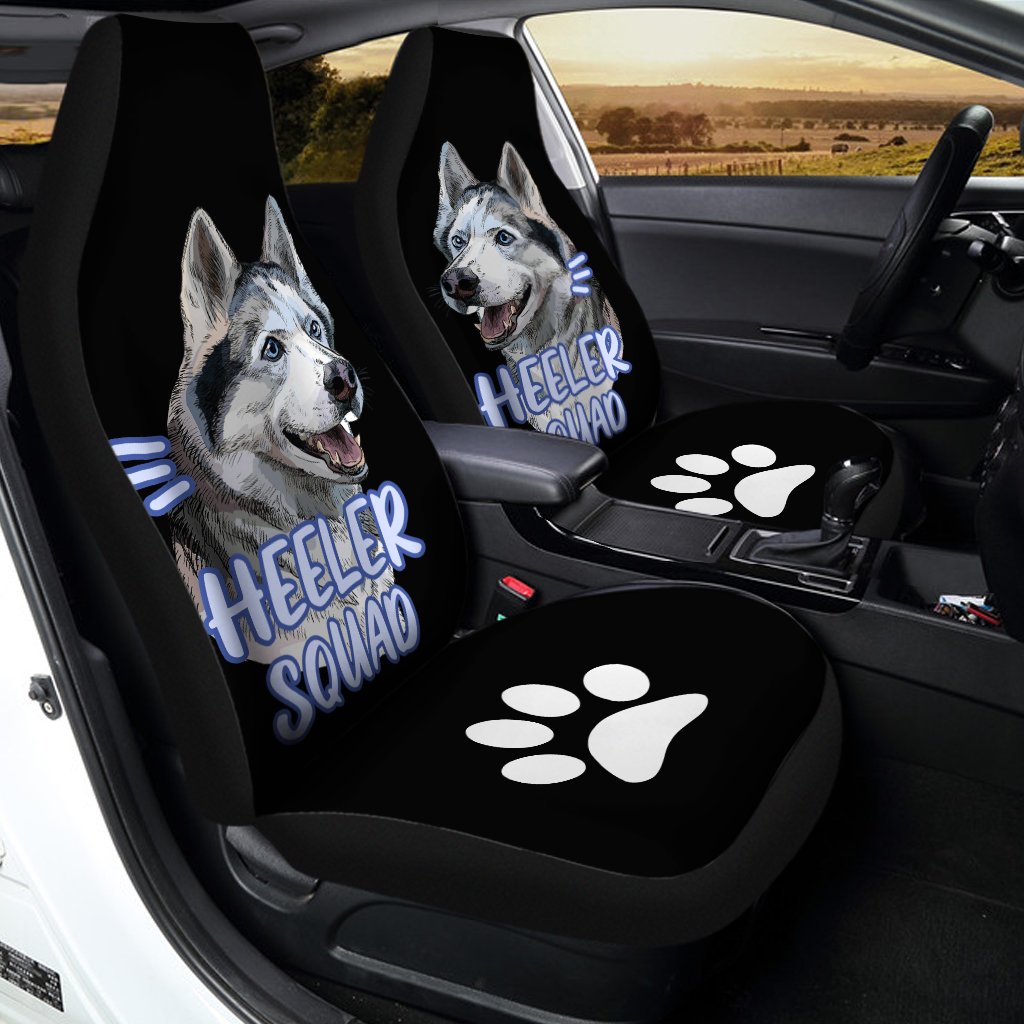 Heeler Squad Husky Car Seat Covers Custom Car Accessories