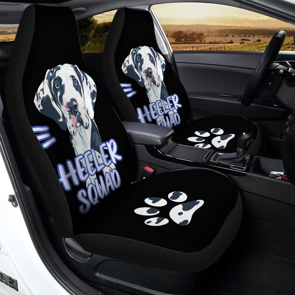 Heller Squad Great Dane Car Seat Covers Custom Gift Idea For Dog Lover