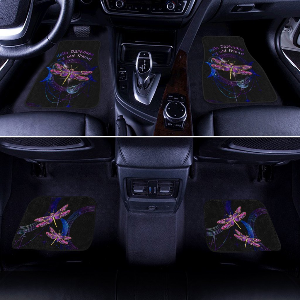 Hello Darkness Dragonfly Car Floor Mats Custom Car Accessories