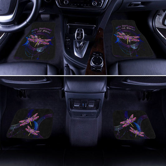Hello Darkness Dragonfly Car Floor Mats Custom Car Accessories