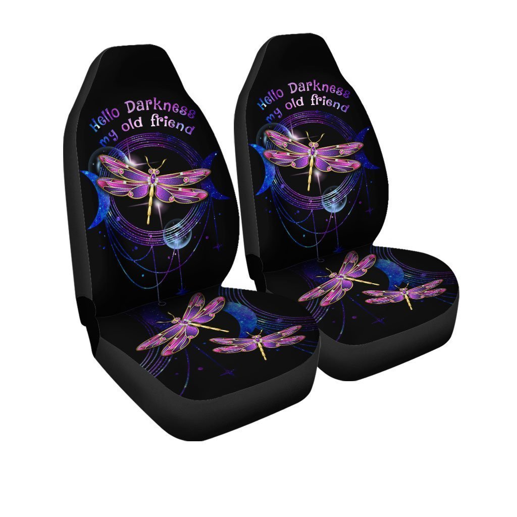 Hello Darkness Dragonfly Car Seat Covers Custom Car Accessories
