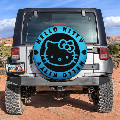 Hello Kitty Blue Jeep Car Spare Tire Cover