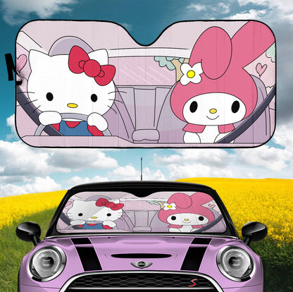 Hello Kitty Diving Car Auto Sunshades