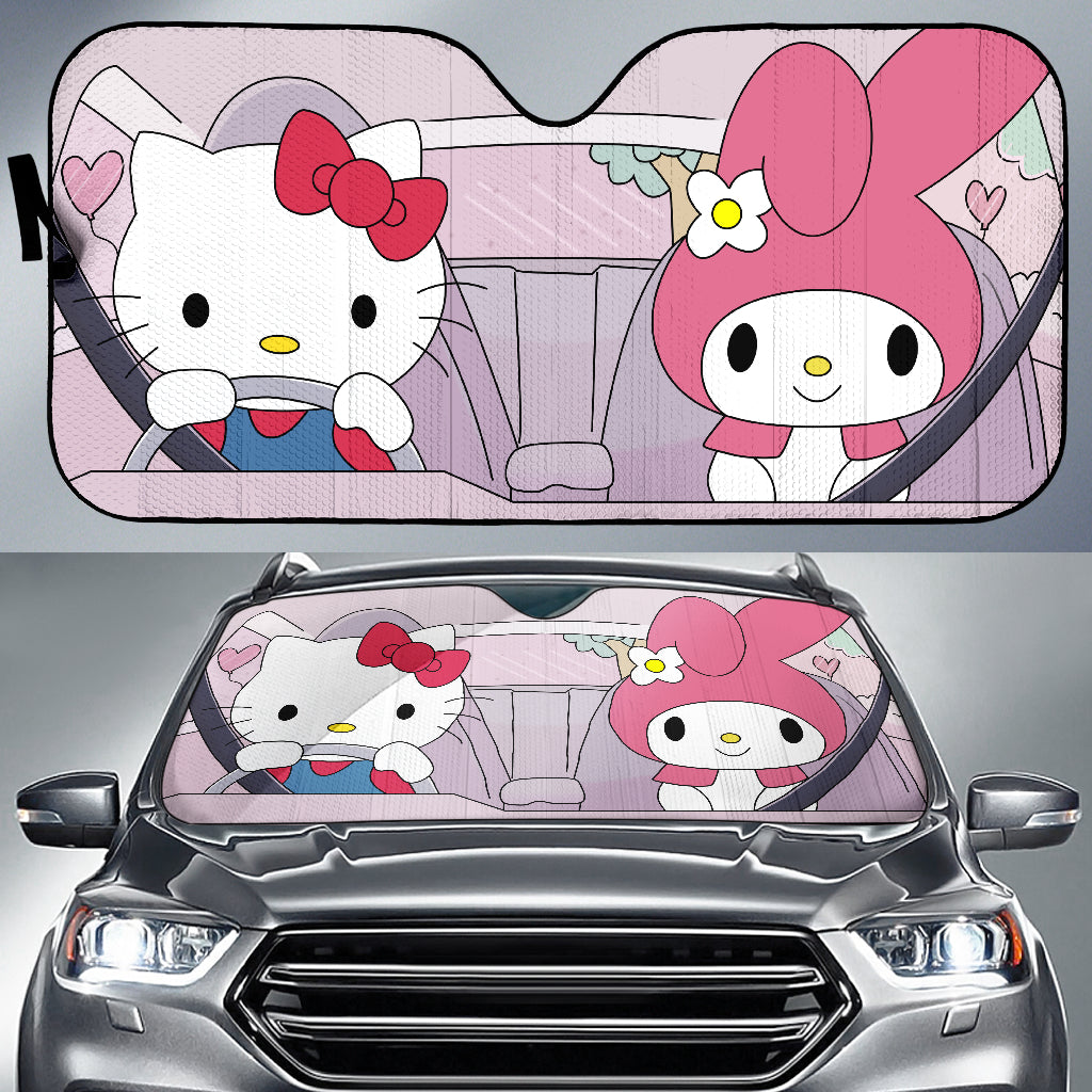 Hello Kitty Diving Car Auto Sunshades